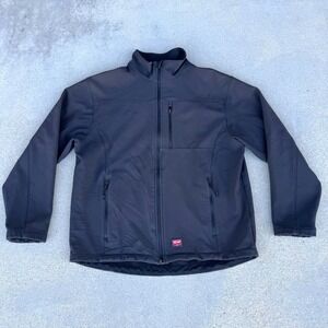 Red Kap Men's Deluxe Soft Shell Jacket Black‎ Medium Regular